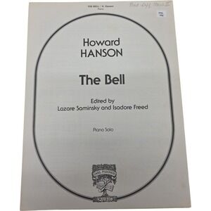 1942 Vintage Sheet Music Howard Hanson The Bell Piano Solo Carl Fischer